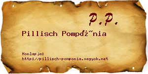 Pillisch Pompónia névjegykártya